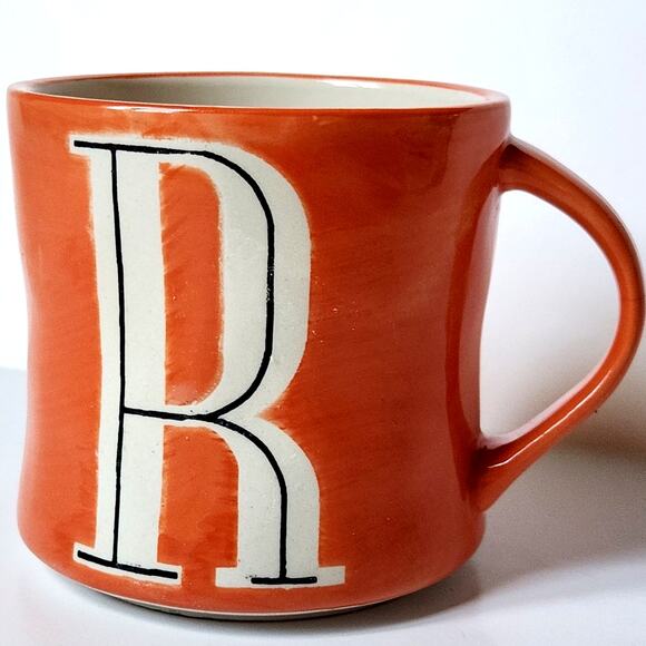 Anthropologie Colorway Mia Hand-Painted Monogram Mug – Choose Letter K, M or R - Picture 13 of 16